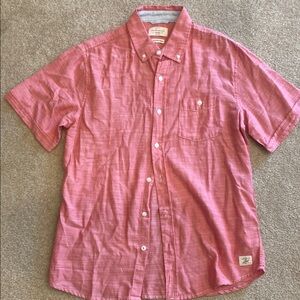 Men's Red Button-Down Shirt